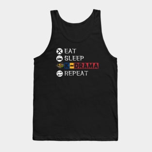 Eat Sleep K-Drama Repeat Tank Top